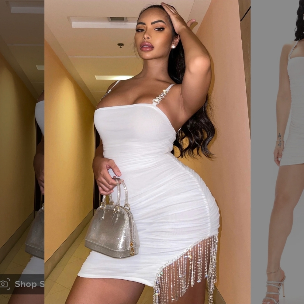 Diamond Dreams Mesh Mini Dress